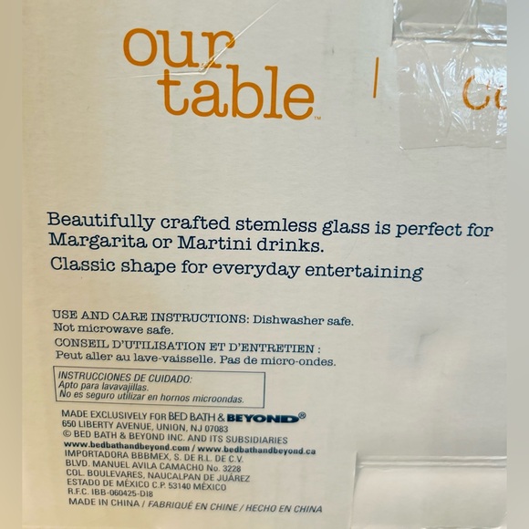 Our Table Stemless Cocktail Glasses (Set of 4) - Picture 2 of 3